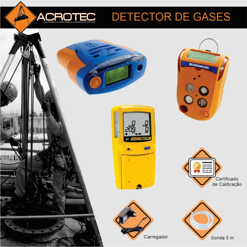 Detector de gases portátil Acromax