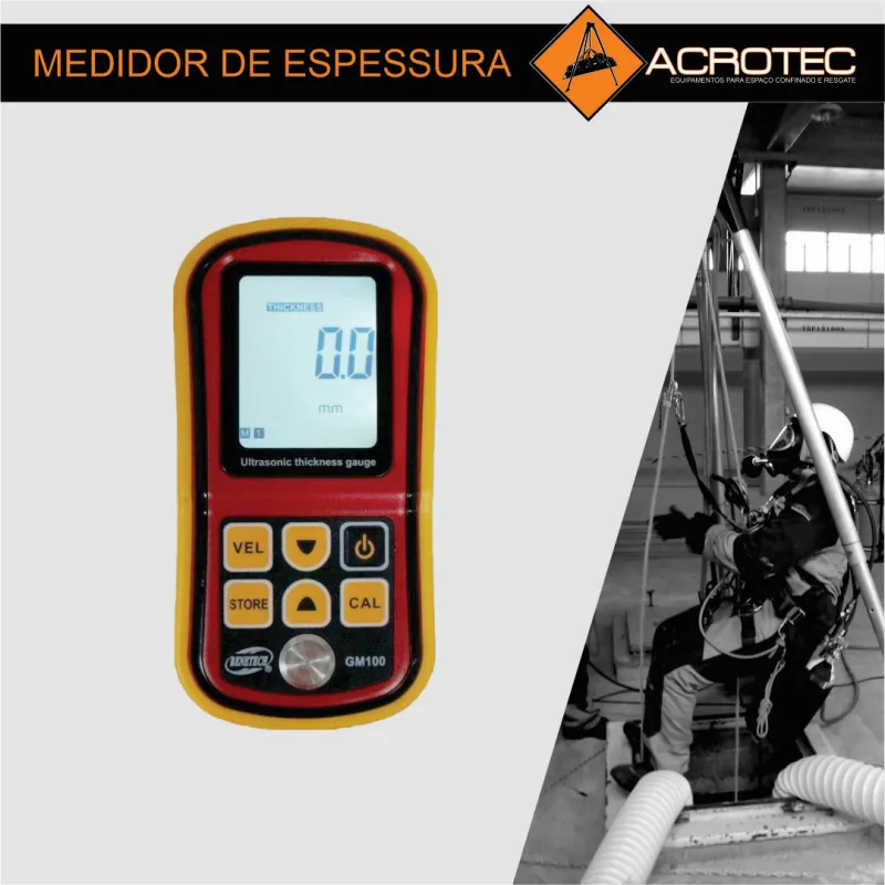 Medidor de espessura ultrassônico