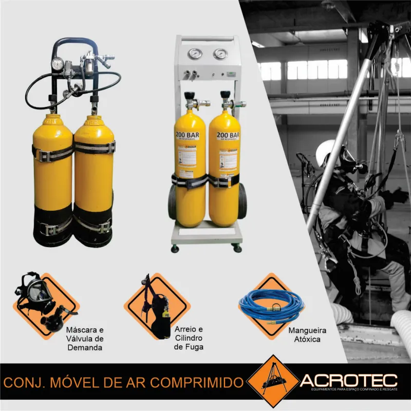 Conjunto Móvel de Ar Comprimido
