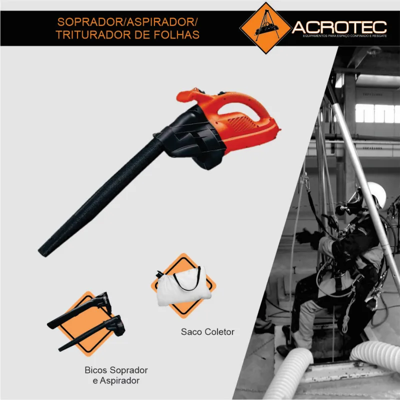Soprador/Aspirador/Triturador de folhas
